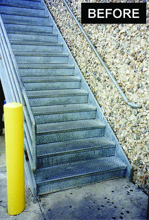 SLIPPERY STAIRS