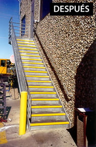 escaleras con cubierta de FRP