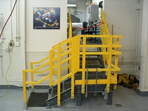 FRP molded grating stair treads Boeing