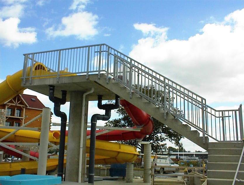 Waterslide FRP-Railing and Stairs