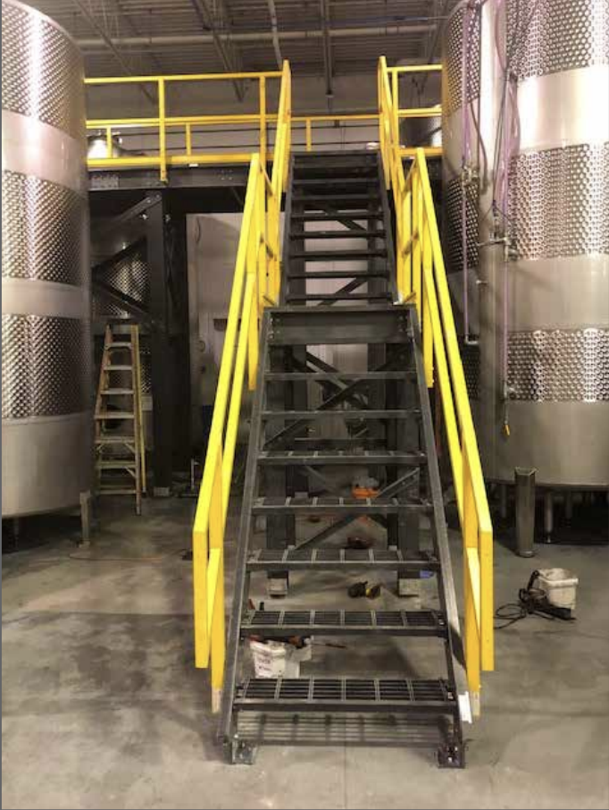 FRP Industrial stair treads for wine cellars
