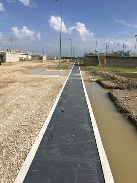 Covered T5020  Pultruded Grating Trench Cover at Dallas East Side Water Treatment Plant-Utilities-T5020 Pultruded Grating (1)