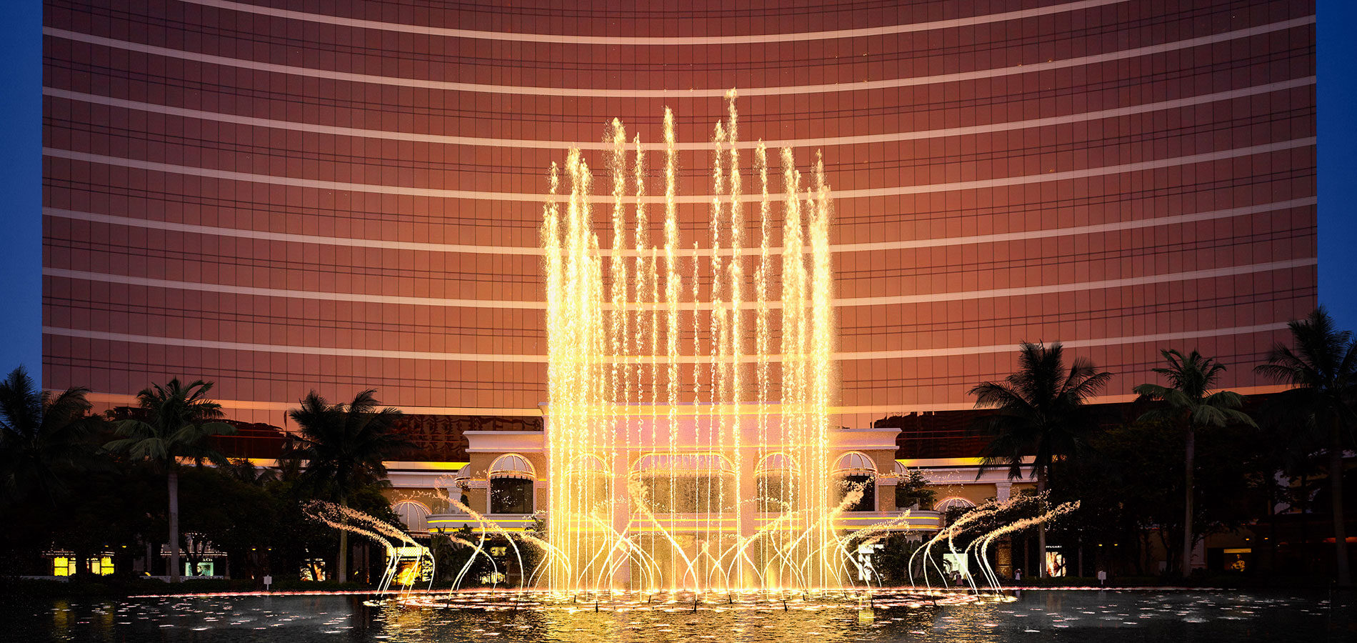 Wynn Macau Fountain Finished