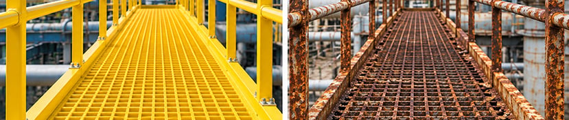 Well Maintained FRP Vs corroded steel (2)