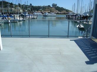 plastic grating panels yacht club marina application