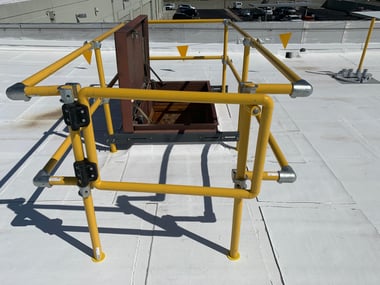 roof hatch safety railings -dynaround-hatch-guard
