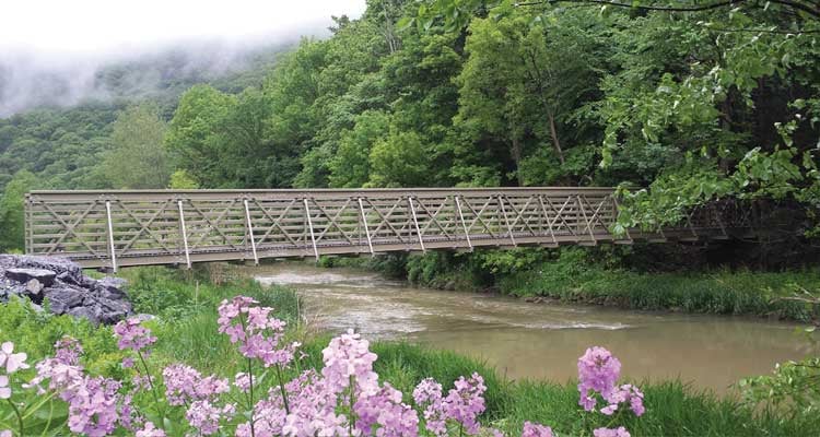 FRP bridge Mid-State Trail