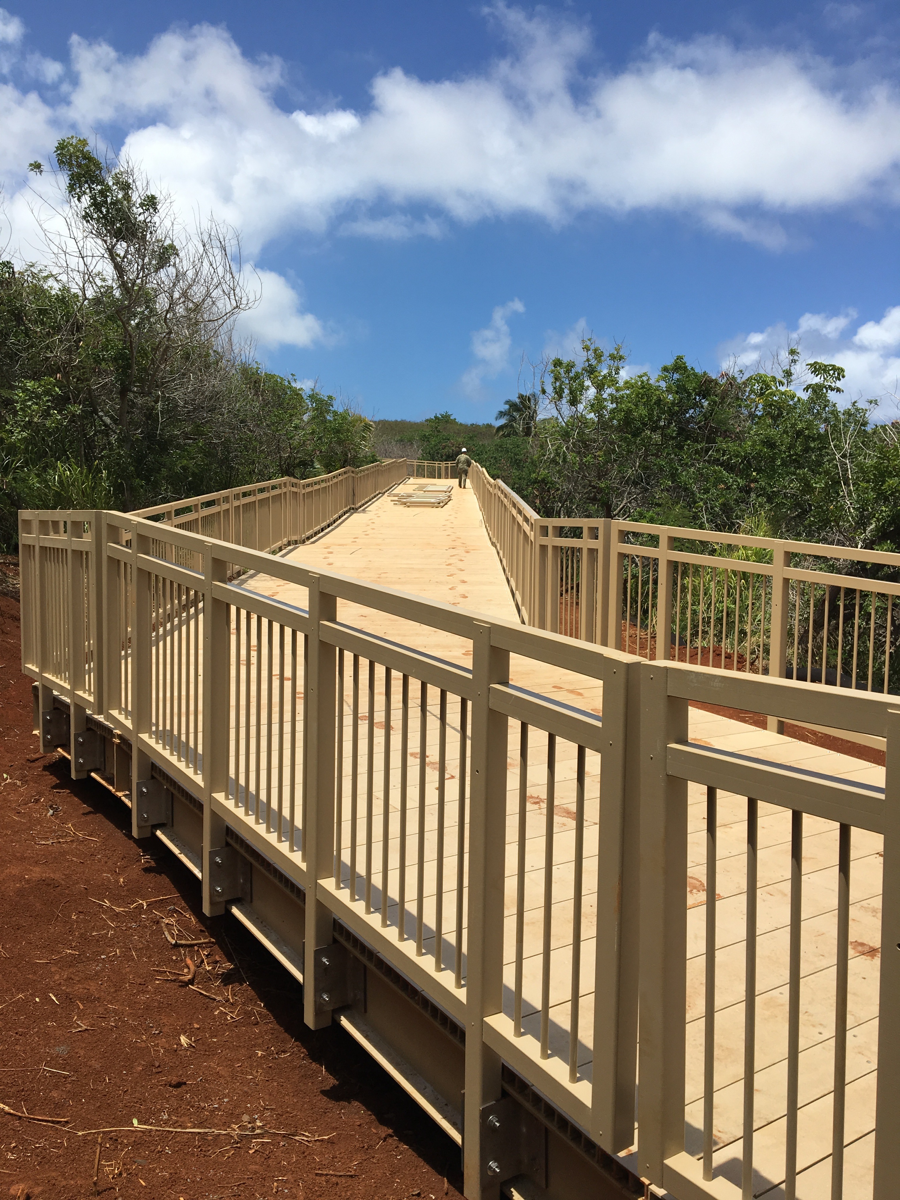 composite decking walkway