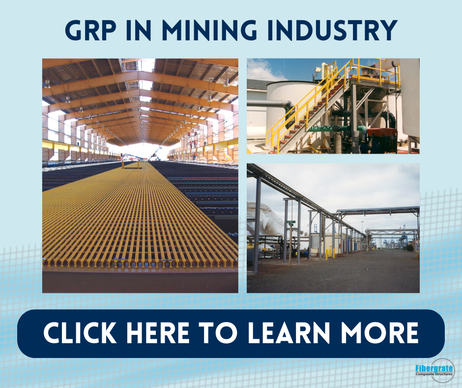 grp grating in mining industry