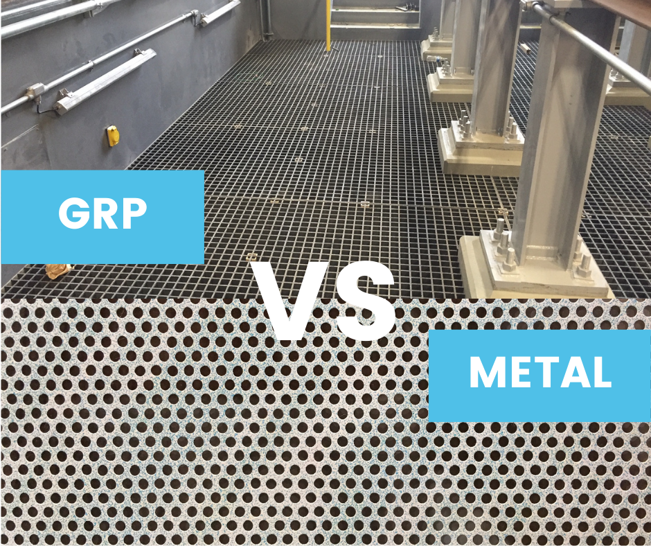 grp grating vs metal grating